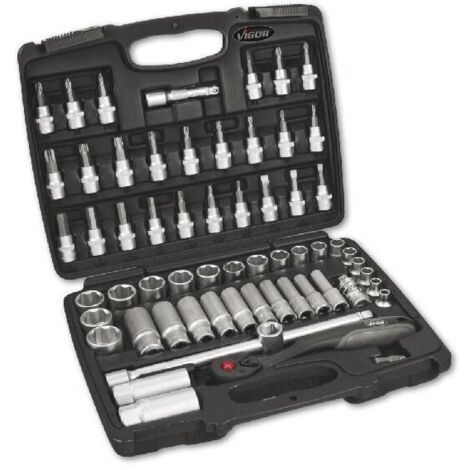 Vigor Steckschlüsselsatz 61-tlg 3/8""