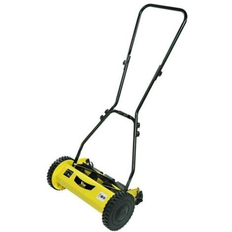 Vigor – Tondeuse manuelle hélicoïdale 40 cm – Lame en acier pour coupe précise – Hauteur de coupe réglable 14-47 mm – Rouleau arrière pour finition - Vtm-40