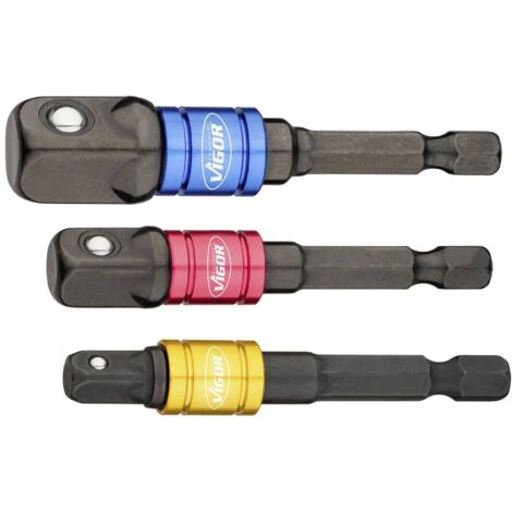 Vigor V7603/3 Kit adattatori per bussole Impronta (cacciavite) 1/4 (6.3 mm) 1 KIT