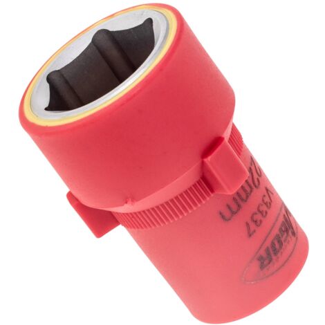VIGOR VDE Steckschlüsseleinsatz, 1/2 (12,5 mm) Vierkant hohl, Außen Sechskant Profil, SW 22 mm