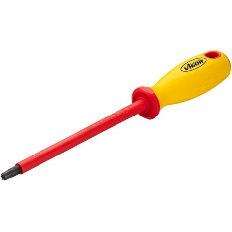 VIGOR VDE T Schraubendreher, Innen TORX Profil, SW T30