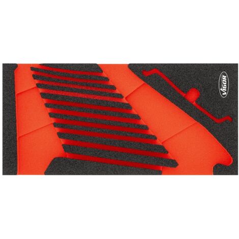 VIGOR Weichschaumeinlage, leer, L x B x H: 393 mm x 188 mm x 35 mm, Art.Nr. V6722N-L