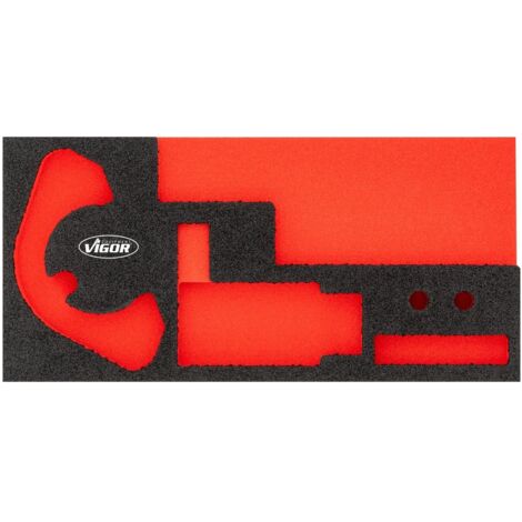 VIGOR Weichschaumeinlage, leer, L x B x H: 393 mm x 188 mm x 35 mm, Art.Nr. V7722N-L