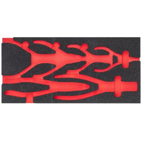 VIGOR Weichschaumeinlage, leer, L x B x H: 393 x 188 x 35 mm, Art.Nr. V4999N-L