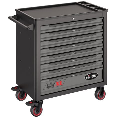 VIGOR Werkstattwagen Series XL, Kunststoff-Arbeitsplatte, leer, L x B x H: 919 x 481 x 1002 mm