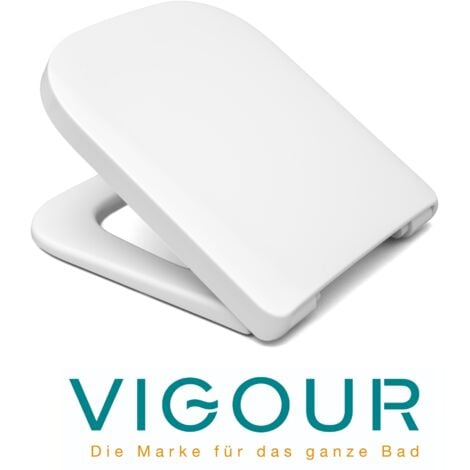 VIGOUR DERBY WC-Sitz mit Absenkautomatik und TakeOff Funktion, weiß