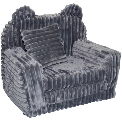 Viking Choice – Fauteuil enfant canapé-lit en velours côtelé – Dimensions 51x40x41 cm – Housse amovible lavable à 30°C – Confort optimal pour enfants