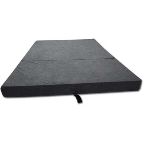 Viking Choice – Matelas pliable gris 200x80x10 cm – Mousse durable pour camping et invités – Housse lavable jusqu'à 30 degrés