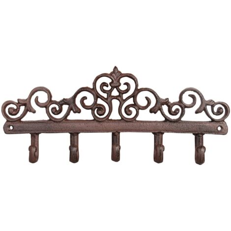 Viktorianische Garderobe aus Gusseisen, 32 cm