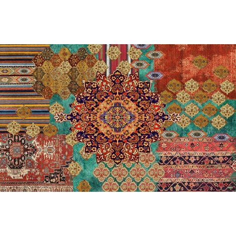 Vilber, Bohemian Nomad, Tappeto, Multicolore (Verde/Marrone/Beige), 75 x 120 x 0.2 cm