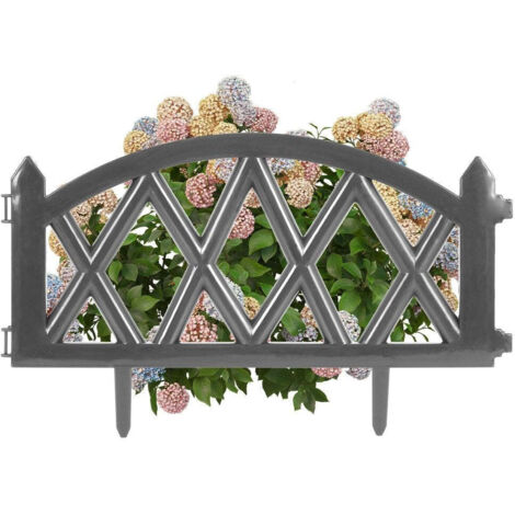Vilde Clôture décorative graphite 49x30 cm jardin