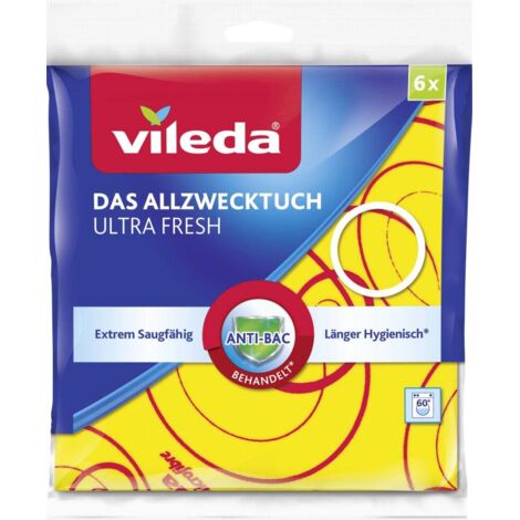 Vileda Allzwecktuch 3D 6-er Pack, 34 x 34 cm Reinigen