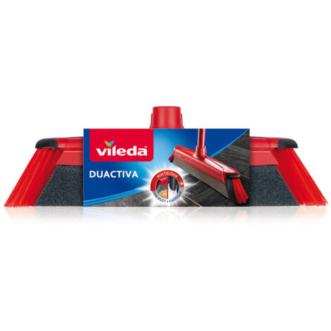 Vileda – Balai antipoussière sans manche – Poils doux et durs – Pour sols durs intérieurs – Nettoyage efficace et rapide