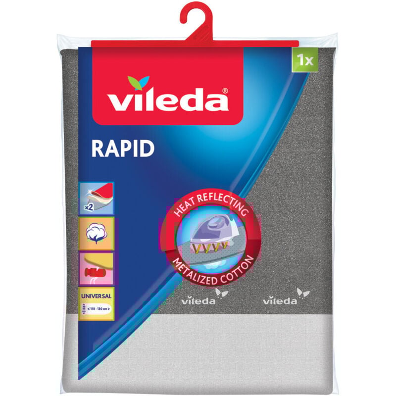 Image of Rapid Copertura superiore dell'asse da stiro Cotone Grigio - Vileda