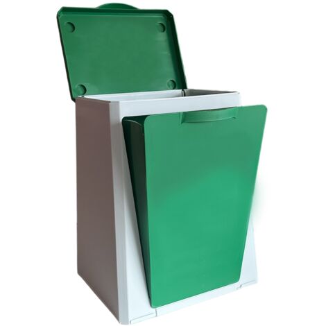 VILEDA Cubo modulable de reciclaje ECUBE de plástico, 1 papelera - Capacidad 10L