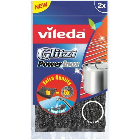 VILEDA - Eponge récureur glitzi power inox - GSB