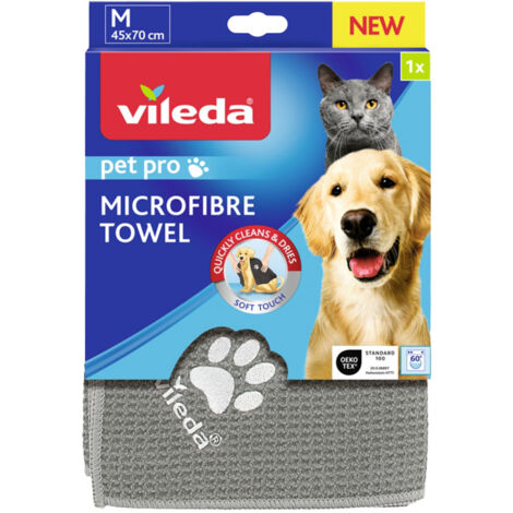 Vileda Microfaser-Handtuch M Pet Pro Haustiere Handtuch