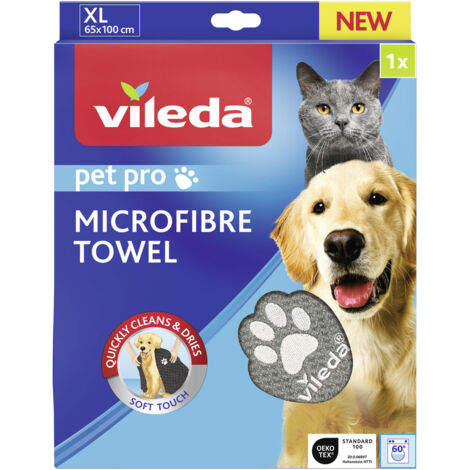 Vileda Microfaser-Handtuch XL Pet Pro Haustiere Handtuch