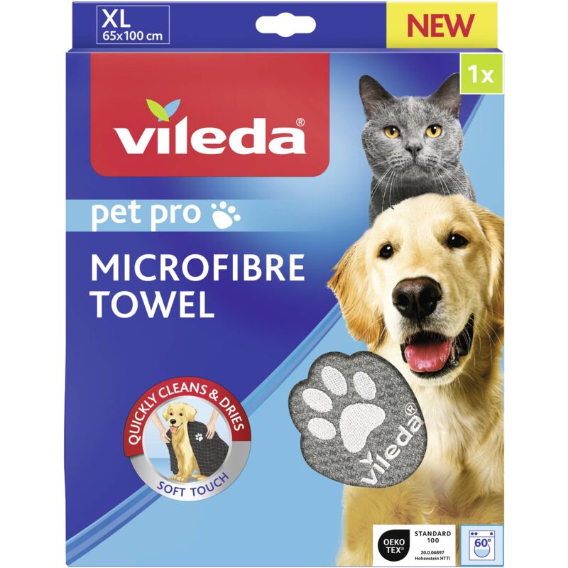 Pet Pro Microfibre Towel xl Serviette pour animaux 1 pc(s) V889943 - Vileda