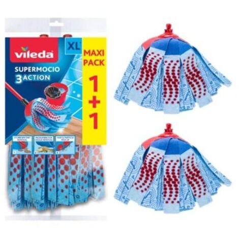 Vileda Professional SuperMocio 3 Action Twin Pack Refill Mop Head