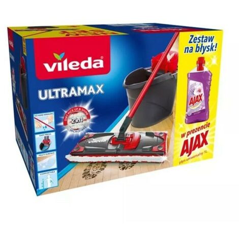 Vileda Ultramax Box + Ajax Set (mocio + secchio)