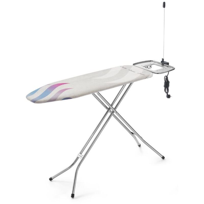 Total Reflect Plus m - Planche à repasser (120 x 38 cm, réglable en hauteur, porte-câble max. 96 cm) - Vileda
