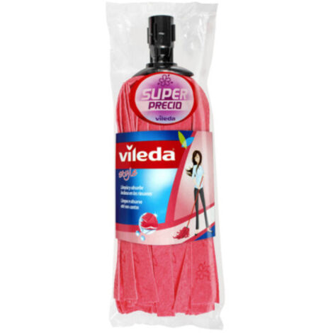 VILEDA Wischmopp aus Baumwolle und Polyester - Rot