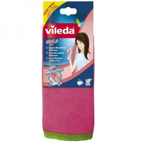 VILEDA Set di 2 panni in microfibra colorati multiuso