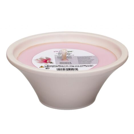 Villa Verde Duftkerze in Keramikschale Magnolie, Höhe  8 cm, Ø 18 cm Duftkerzen