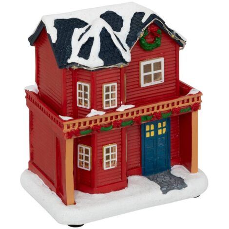 Village lumineux maison botte 5 LED assorti - Atmosphera créateur d'intérieur