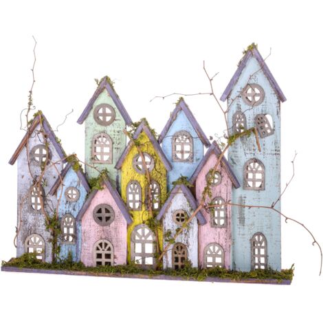 Villaggio Legno 55x46 cm