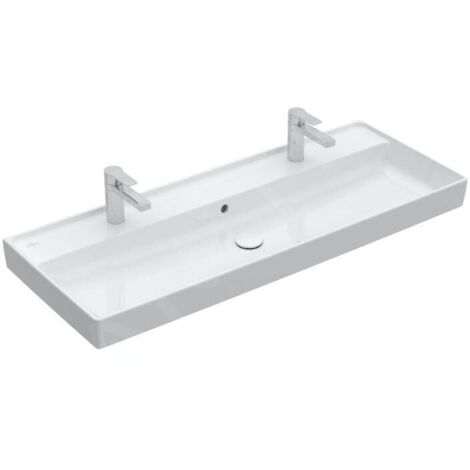 Villeroy & Boch Collaro lavabo armoire, 2 trous pour robinet,