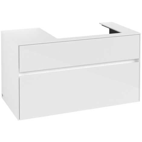 Villeroy &amp Boch Collaro Meuble sous-lavabo, 2 tiroirs, lavabo