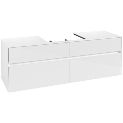 Villeroy &amp Boch Collaro Meuble sous-lavabo, 4 tiroirs, lavabo