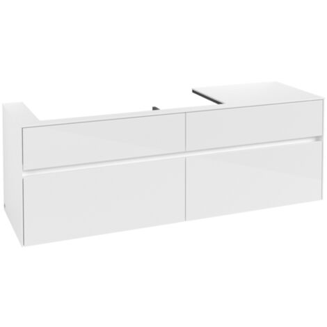 Villeroy &amp Boch Collaro Meuble sous-lavabo, 4 tiroirs, lavabo