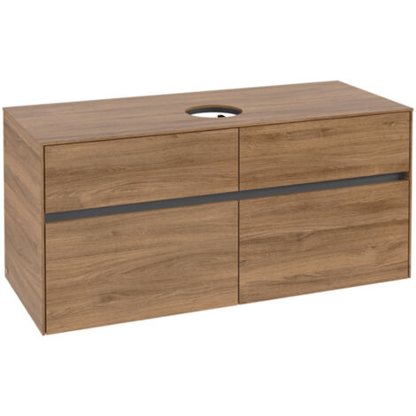 Villeroy &amp Boch Collaro Meuble sous-lavabo, 4 tiroirs, lavabo