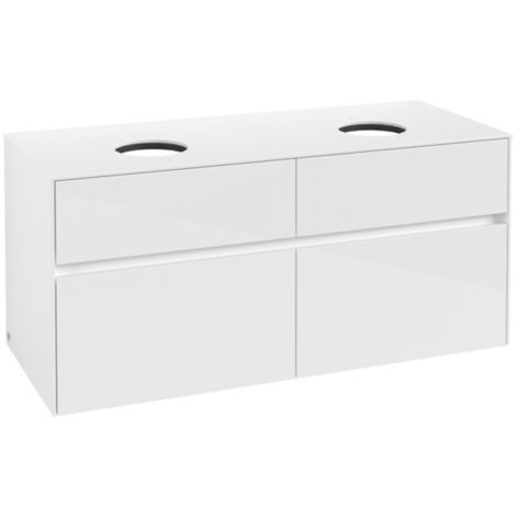 Villeroy &amp Boch Collaro Meuble sous-lavabo, 4 tiroirs, pour 2