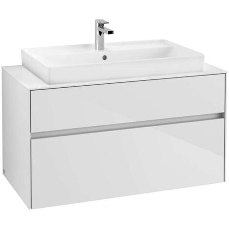 Villeroy &amp Boch Collaro Meuble sous-lavabo, lavabo au centre,