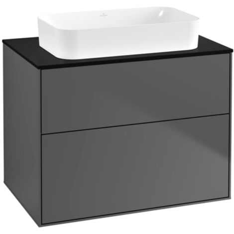 Villeroy &amp Boch Finion meuble sous lavabo, 2 tiroirs, lavabo