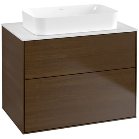 Villeroy &amp Boch Finion meuble sous lavabo, 2 tiroirs, lavabo