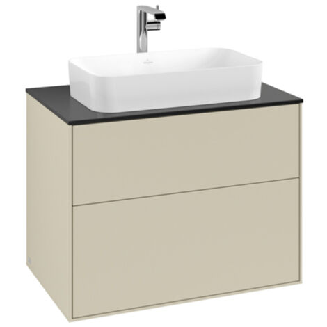 Villeroy &amp Boch Finion meuble sous lavabo, 2 tiroirs, lavabo