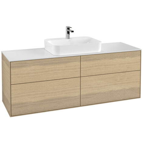 Villeroy &amp Boch Finion meuble sous lavabo, 4 tiroirs, lavabo