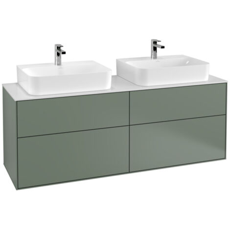 Villeroy &amp Boch Finion meuble sous lavabo, 4 tiroirs, pour 2