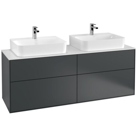 Villeroy &amp Boch Finion meuble sous lavabo, avec éclairage,