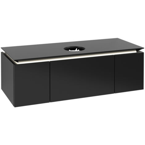 Villeroy &amp Boch Legato meuble sous lavabo, 3 tiroirs, lavabo
