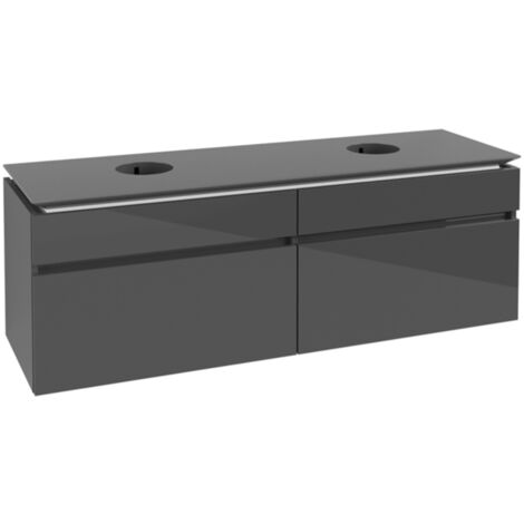 Villeroy & Boch Legato Meuble sous lavabo, 4 tiroirs, pour 2