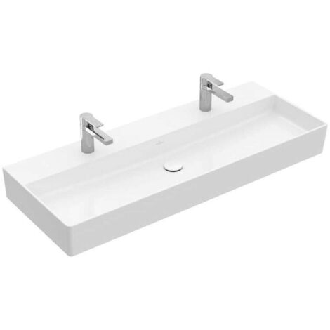 Villeroy & Boch Memento 2.0 lavabo mural, 2 agujeros para