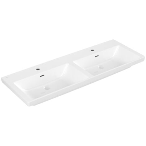 Villeroy &amp Boch Subway 3.0 armario lavabo doble, 2 agujeros