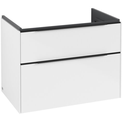 Villeroy & Boch Subway 3.0 armoire sous lavabo, 2 tiroirs,