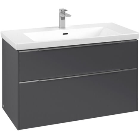 Villeroy &amp Boch Subway 3.0 armoire sous lavabo, 2 tiroirs,